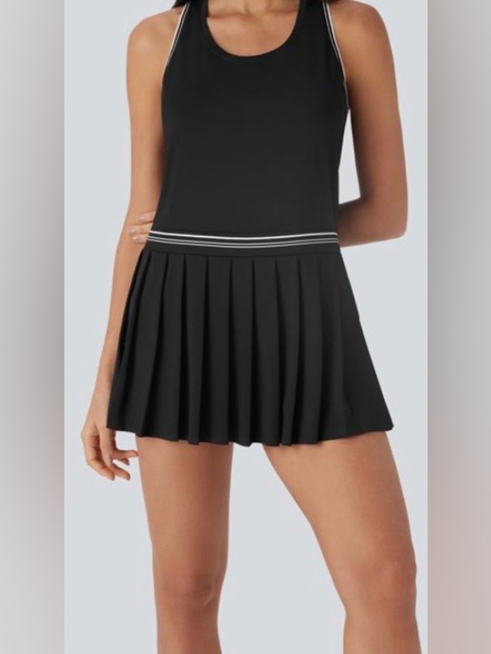 XLARGE   HALARA COLOR BLOCK COOL TOUCH TENNIS DRESS